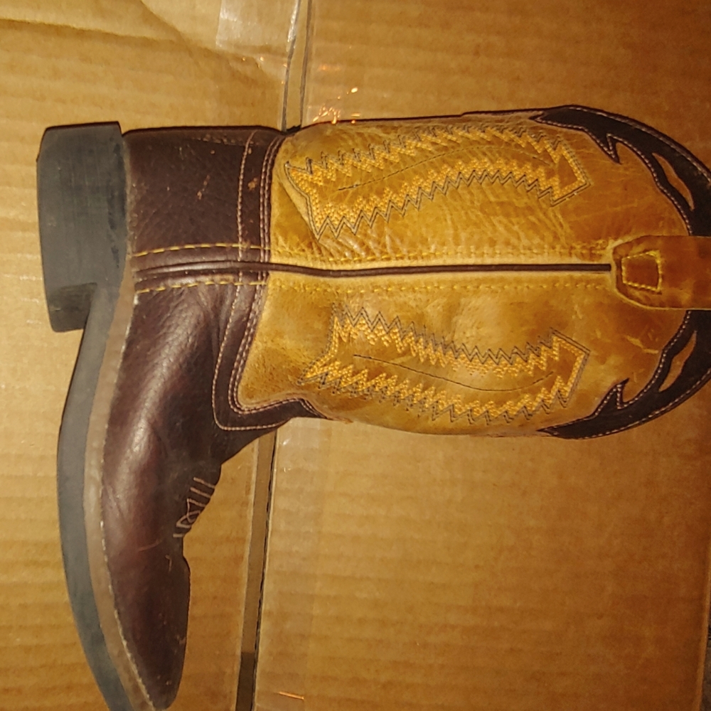 Old West Boys Leather Boots